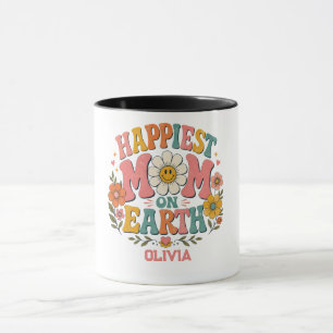 Mug cadeau personnalisé de fête des mères "maman la pl
