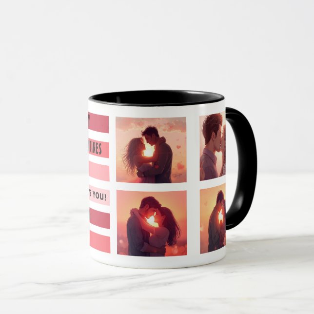 Mug Cadeau personnalisé de la Saint-Valentin (Devant droit)