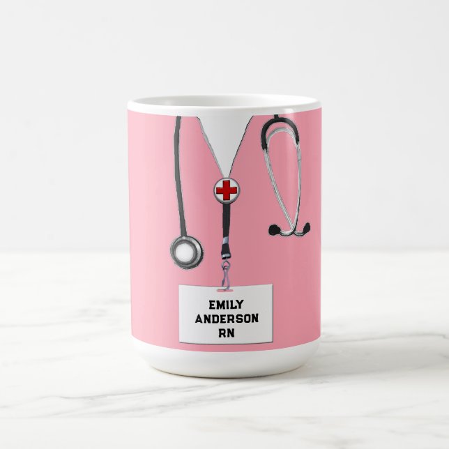 Mug Cadeau personnalisé de l'infirmière (Centre)