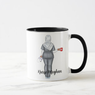 Mug Cadeau personnalisé de l'infirmière LPN (femme mus