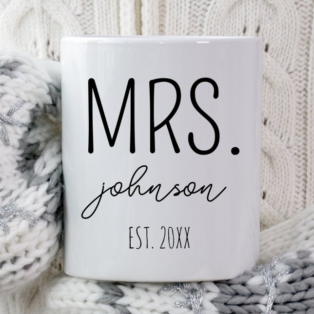 Mug Cadeau personnalisé de mariage pour les jeunes mar (Créateur téléchargé)