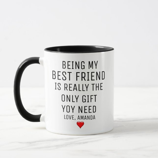 Mug Cadeau personnalisé de meilleure amie (Gauche)