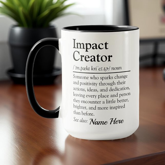 Mug Cadeau Personnalisé de Reconnaissance pour Créateu (Créateur téléchargé)