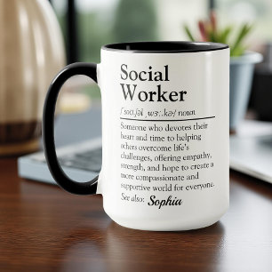 Mug Cadeau Personnalisé de Reconnaissance pour Travail