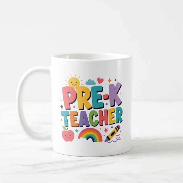 Mug Cadeau personnalisé de reconnaissance pour un ense (Gauche)