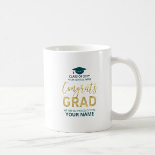 Mug Cadeau personnalisé de remise de diplôme moderne