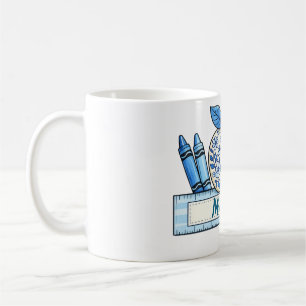 Mug Cadeau personnalisé d'enseignant en chinoiserie bl