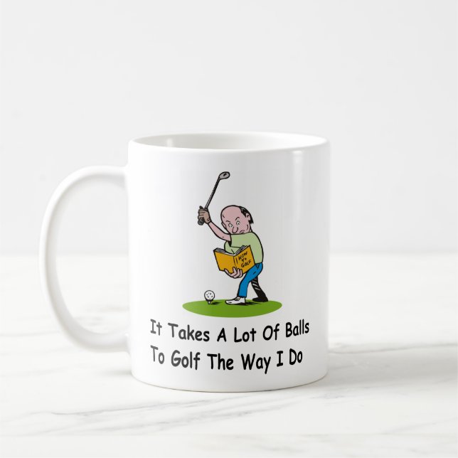 Mug Cadeau personnalisé du joueur de golf (Gauche)