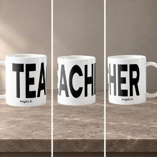 MUG CADEAU PERSONNALISÉ ENROULÉ POUR ENSEIGNANT