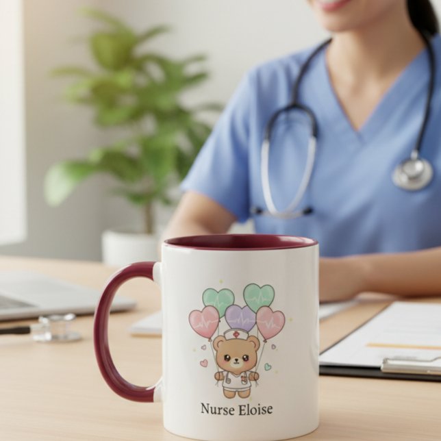 Mug Cadeau Personnalisé Héros de la Santé (Créateur téléchargé)