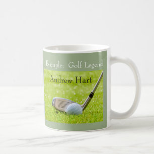 Mug Cadeau Personnalisé Légende du Golf avec Nom de Go