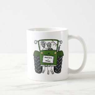 Mug Cadeau personnalisé Mariage campagnard tracteur ve