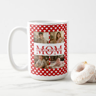 Mug Cadeau personnalisé minimaliste Cœur rouge Maman 4