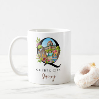 Mug Cadeau Personnalisé Monogramme Lettre Q Ville de Q