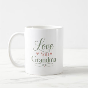 Mug Cadeau Personnalisé Nom « Je T'Aime Mamie »