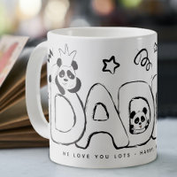 Cadeau personnalisé Papa Panda Mignon