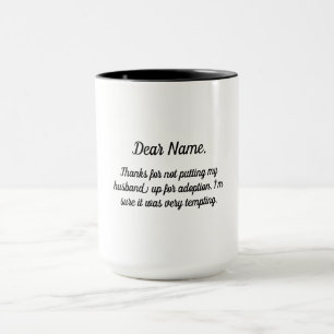 Mug Cadeau Personnalisé Père En Droit Mariage De La Ma