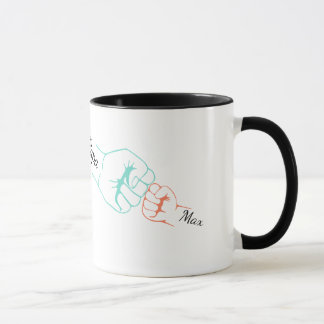 Mug Cadeau personnalisé père et poitrine enfant Fête d