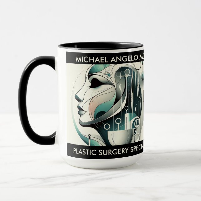 Mug Cadeau personnalisé pour chirurgien plastique (Gauche)