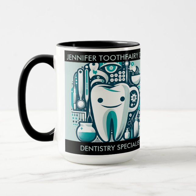 Mug Cadeau personnalisé pour Denstist (Gauche)