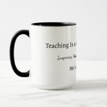 Mug Cadeau Personnalisé pour Enseignant