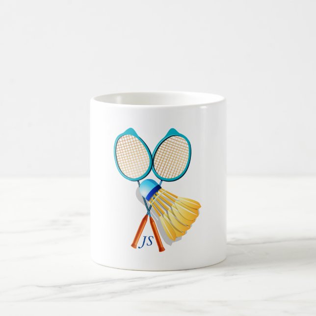 Mug Cadeau personnalisé pour les joueurs de Badminton (Centre)