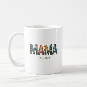 Mug Cadeau personnalisé pour maman année florale de la