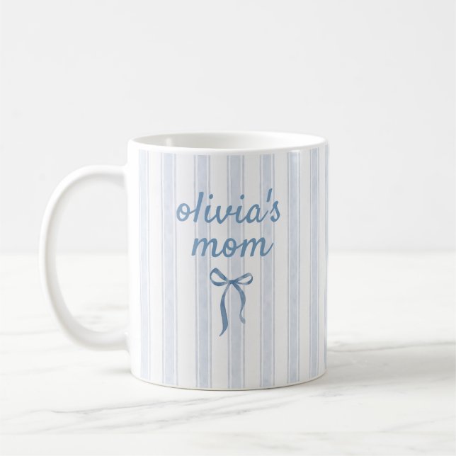 Mug Cadeau personnalisé pour maman avec le nom de l'en (Gauche)