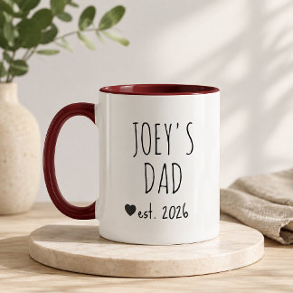 Mug Cadeau personnalisé pour nouveau père de la part d