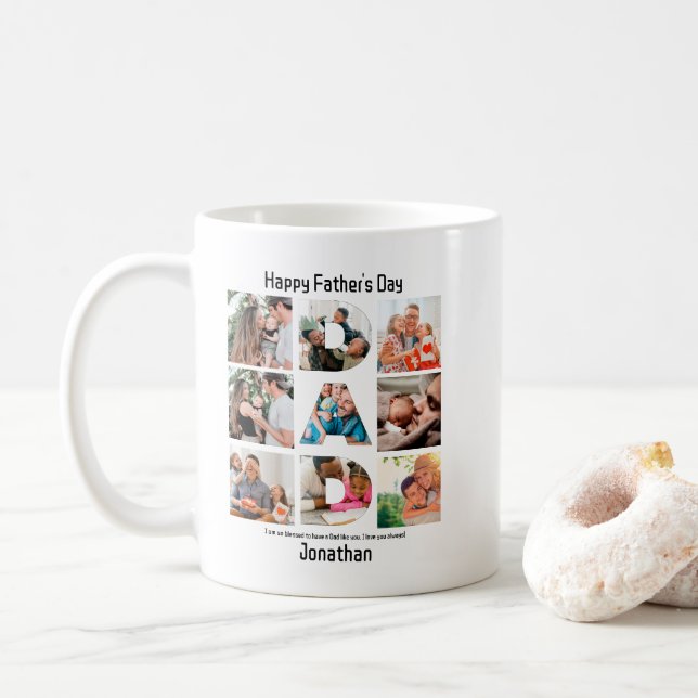 Mug Cadeau personnalisé pour papa Fête des pères 9 Pho (Avec donut)