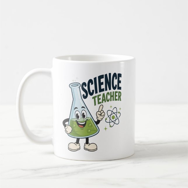 Mug Cadeau personnalisé pour professeur de sciences (Gauche)