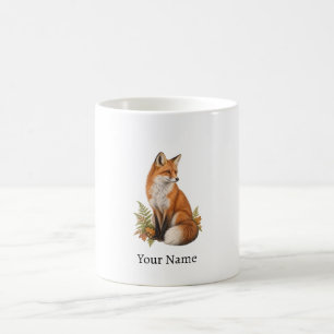 Mug Cadeau personnalisé Renard roux Bois