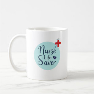 Mug Cadeau personnalisé Sauveur de vie infirmière