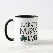 Cadeau personnalisé St. Patty's Day "Luckiest Nurs