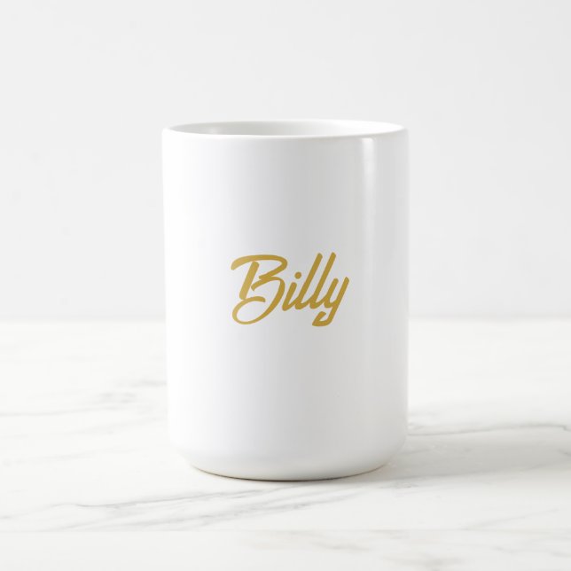 Mug Cadeau personnalisé typographie Billy Name  (Centre)