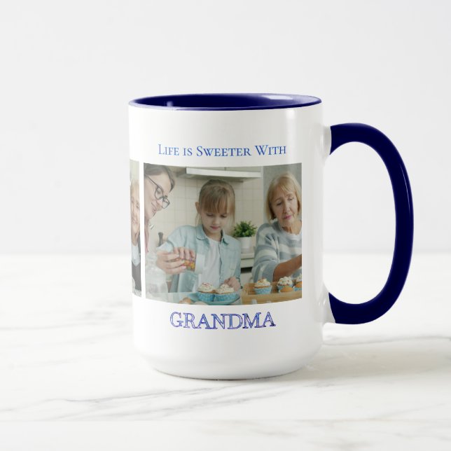 Mug Cadeau photo de grand-mère douce (Droite)