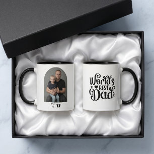 Mug Cadeau photo de la fête des pères pour le meilleur