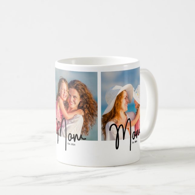 Mug Cadeau photo de maman établie 3  (Devant droit)