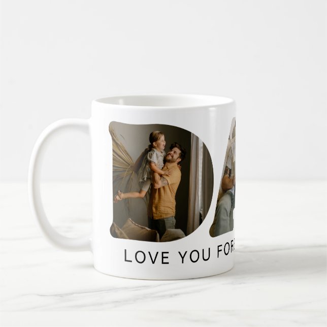 Mug Cadeau photo en forme de Papa (Gauche)