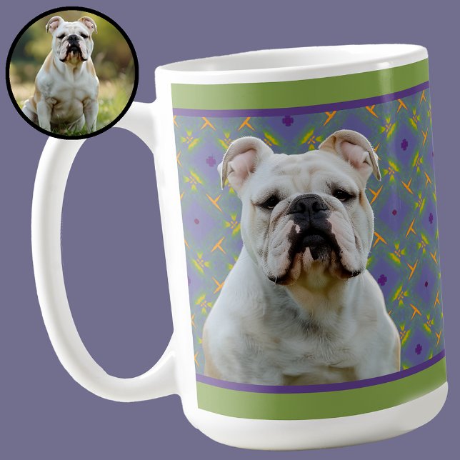 Mug Cadeau photo moderne violet mignon pour maman de c (Créateur téléchargé)