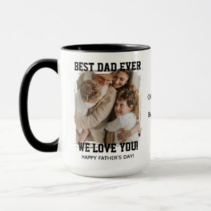 Mug Cadeau photo personnalisé de la Fête des Pères pou