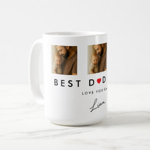 Mug Cadeau photo personnalisé de la signature de l'enf