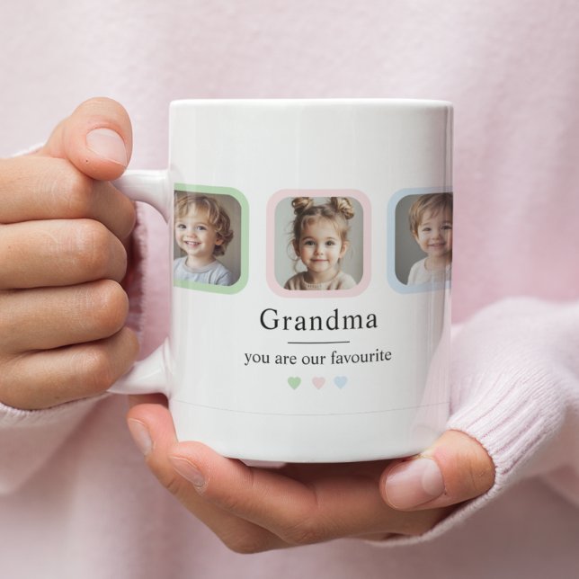 Mug Cadeau photo personnalisé grand-mère (Créateur téléchargé)
