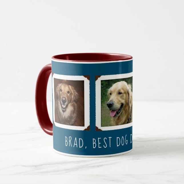 Mug Cadeau Photo Pour Chien / Chat Maman / Papa Person (Devant gauche)