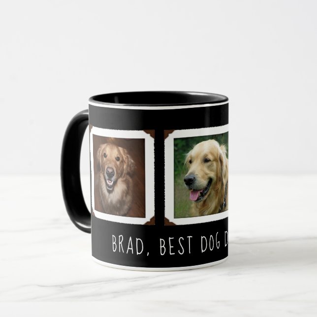 Mug Cadeau Photo Pour Chien / Chat Maman / Papa Person (Devant gauche)
