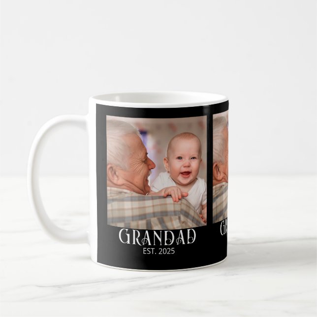 Mug Cadeau photo pour l'arrivée du papé (Gauche)