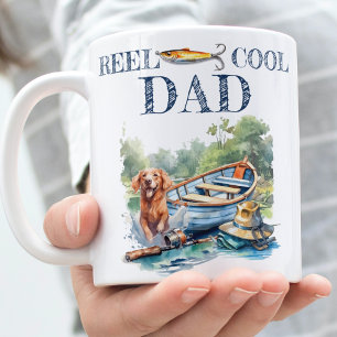Mug Cadeau photo pour papa Pêche Anniversaire