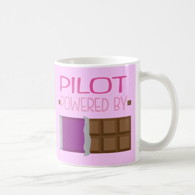 Mug Cadeau pilote de chocolat pour elle (Droite)