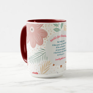 Mug CADEAU - Poèmes grand-mère de petits-enfants - PER