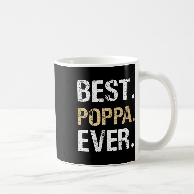 Mug Cadeau Poppa De Grandgirl Grandson Best Poppa (Droite)